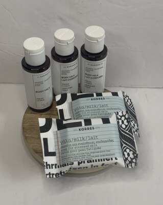 Korres Body Wash Set  5 Piece Moisturizing Body Milk New