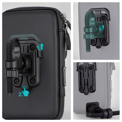 Wasserdichte Fahrrad Halterung für Samsung iPhone uvm 360° Lenker Fahrrad Tasche - 第 5/9 張圖片