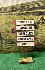 1/6 scale WW2 St. Mere-Elise/ Carentan/Caen Diorama Sign