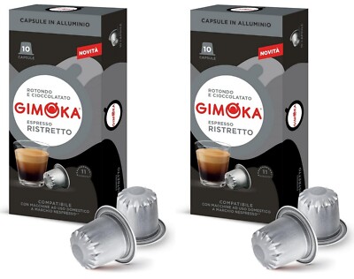 GIMOKA Nespresso Espresso Ristretto Capsules BOX 2 x 10 capsules - 20 pods