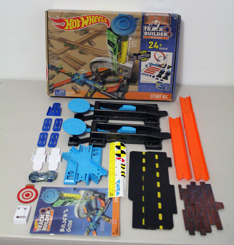 hot wheels track builder system stunt kit playset