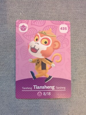 Carte Amiibo Animal Crossing Tiansheng Série 5 Officielle Nintendo - Ouverte Mais Jamais Utilisée