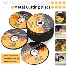 75mm 3" Metal Cut Off Wheel Blade Resin Cutting Disc10mm Bore for Angle Grinder