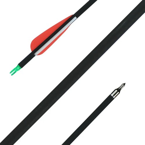 Carbon Arrow 28"/30"/32" Archery Arrows Spine500 Changeable Arrowheads Feathers - Picture 12 of 48