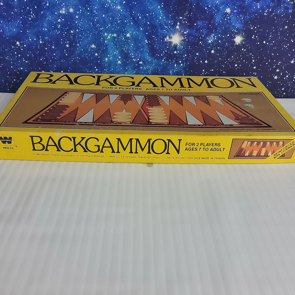 Backgammon Boardgame Vintage 1981 Nostalgic Strategy Game - Image 4 of 4