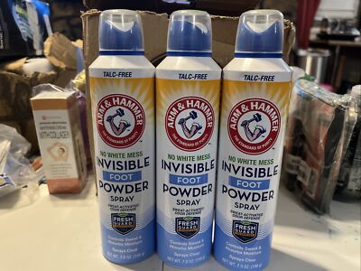 Arm Hammer (3 PK) Foot Invisible Spray Powder Oz 856145006144|