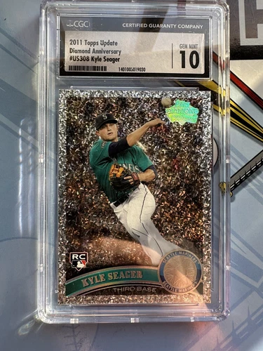 2011 Topps Update Kyle Seager #US308 Diamond Anniversary Rookie RC CGC 10