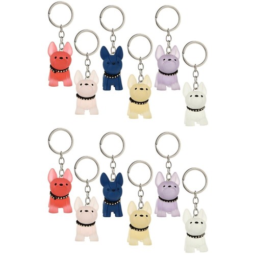 Officiel 6pcs Keyring Dog Lover Keychain Novelty Keychains Birthday Party Favors Gifts