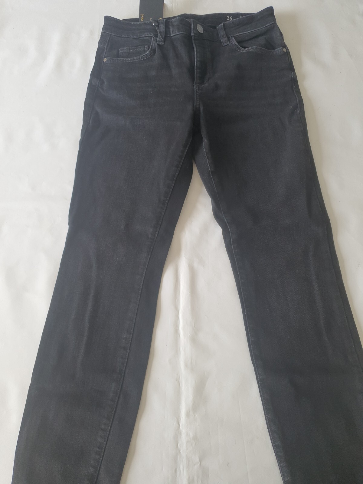 Massimo Dutti Mid Rise Full Length Skinny Jeans UK8 Black