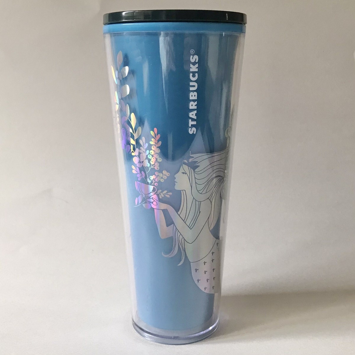 2021 Christmas Starbucks Blue Mermaid Siren Cold Cup Tumbler Color Changing  24oz | eBay