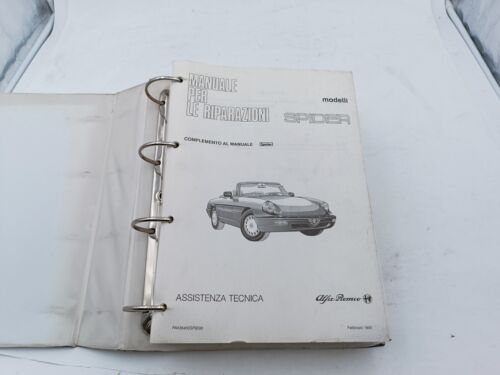 Manuale officina Alfa Romeo Spider 115 Duetto istruzioni per le riparazioni 1990 - Foto 4 di 24