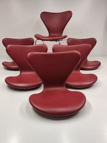 Fritz hansen series 7 chair in black leather - Picture 12 of 21