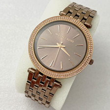 Michael Kors Darci Watch MK-3416 39mm Case Dark Rose / Chocolate Pave Bezel