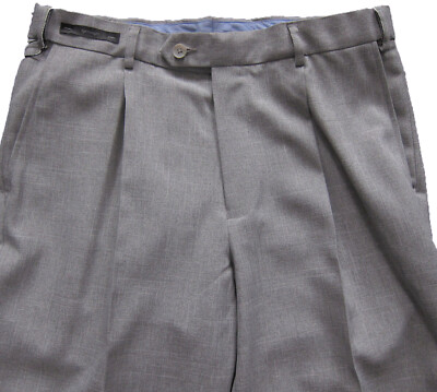 M&S Mens Marks and Spencer Grey Regular Trousers Size 32 Leg 33         zz