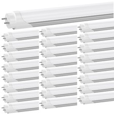 T8 4FT 22W 28W LED Tube Light Bulbs 6000K G13 4 Foot LED Shop Light Milky Cover