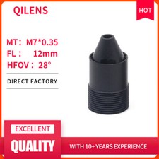 QILENS 3Megapixel HD FL 12mm Lens for CCTV Security IP Camera M7 0.35 Mount