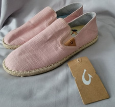 OluKai Kaula Pa'A Kapa Rose Pink Espadrille Women  s Size 9 Slip On Shoes NWT