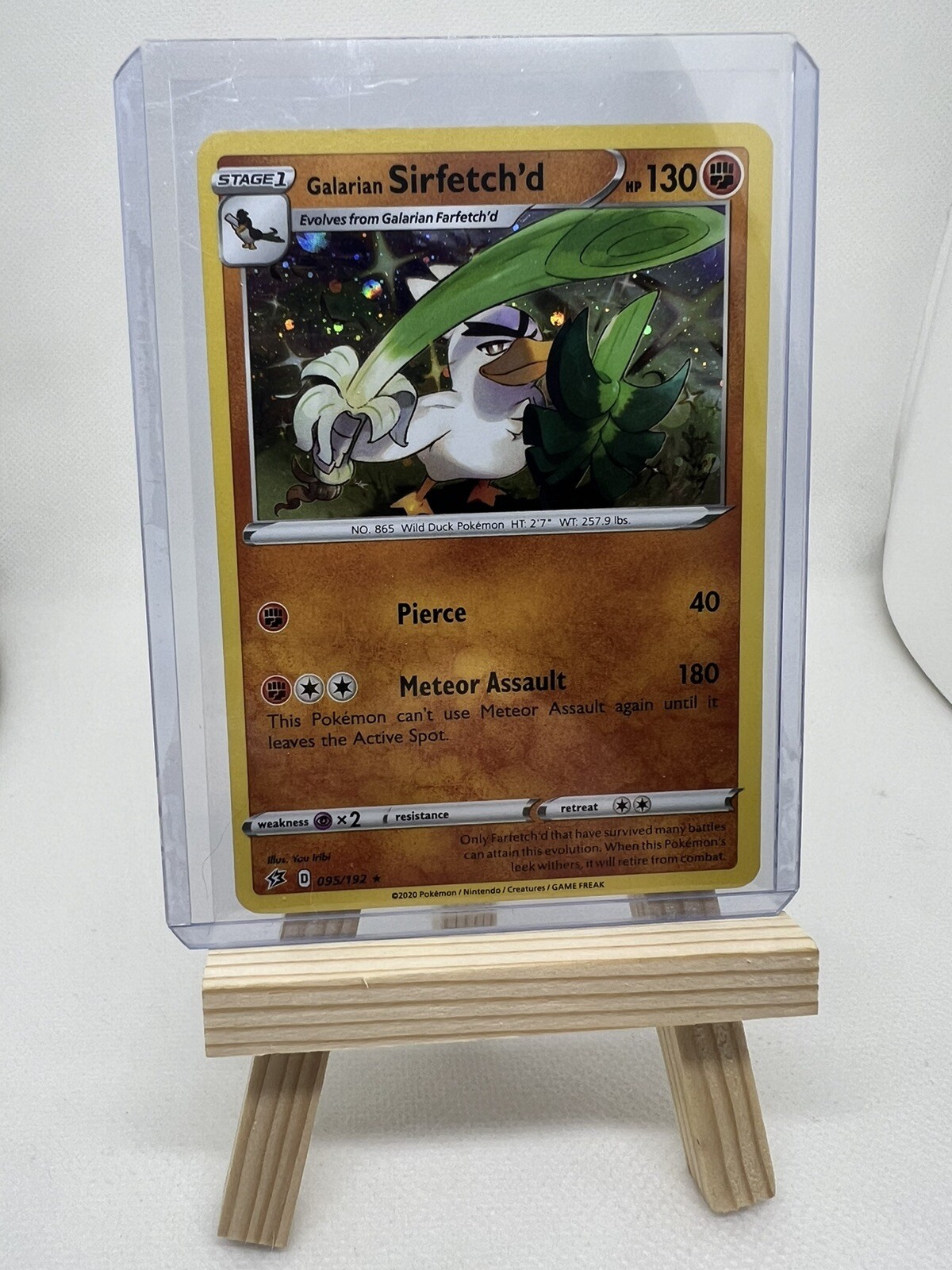 Pokémon TCG Galarian Sirfetch'd Pokemon Promos 095/192 Holo Promo Cosmos Holo...