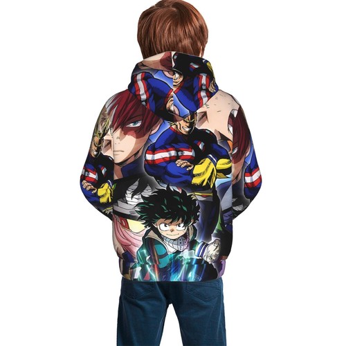 My Hero Academia Anime Kids Teens Hoodies Casual Pullover Sweatshirts 7-20 Years - Picture 16 of 33