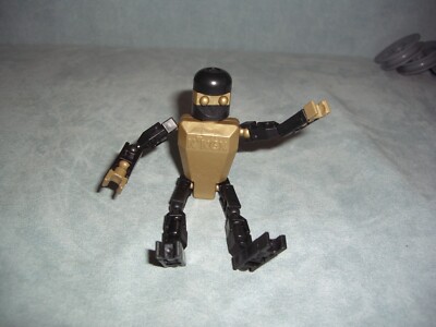 K'nex GOLD ROBOT Action Figure Men People Knex Replacement Part