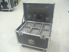 6 Chauvet Well Wireless Event LED Luminaire Stainless Steel with Charging Box