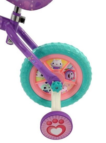 Estabilizadores de bicicleta de entrenamiento Gabby's casa de muñecas 2 en 1 10" equilibrio para niños - Imagen 3 de 4