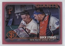 2024 Topps Update Mother's Day Hot Pink 17/50 Patrick Bailey Blake Snell 19nh