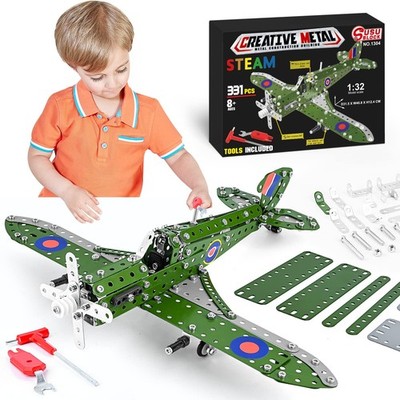 STEM Building Toys Model Airplane Kits for Boys 8-12,Airplane Model Scale 1:3...