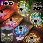 Solar Sunflower Mandala Wall Lantern Outdoor Garden Fence Patio LED Light