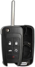 KeylessOption Just the Case Keyless Entry Remote Control Car Key Fob Black