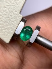 Natural Emerald 1.28 Carat vivid Oval Cut 8x6 MM Loose Gemstone For Jewelry
