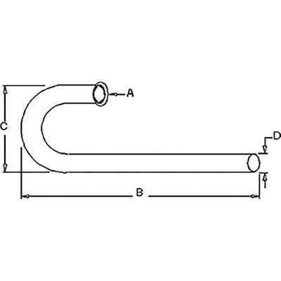 Vertical Exhaust Pipe Fits Ford New Holland Models 2N 8N 9N FDE150 FOE-15