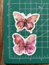 Pink Pretty Cute   Butterfly of Butterflies Stickers - Free Shipping - Petals