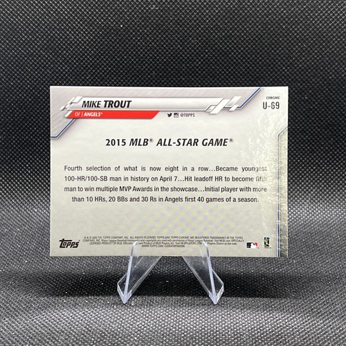2020 Topps Chrome Update #U-69 Mike Trout - Bild 2 von 2