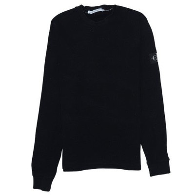 Calvin Klein Jeans Herren Pullover Schwarz Baumwolle Rundhals M