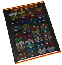 Custom Shop Metal Flake CHIP COLOR CHART Auto Car Paint Gun Custom Shop HOK