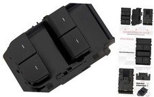 1081037-02-G Master Power Window Switch Driver Side Matte Black Compatible