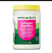 Spring Valley Collagen Peptides Type 1 & 3 Dietary Supplement, 9 oz,powder