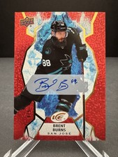 2021-22 Upper Deck Ice Brent Burns Auto 4/5
