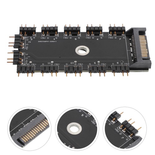 1 zestaw ARGB Hub Wielofunkcyjny RGB Fan Hub PC Fan Hub Controller RGB Akcesoria - Zdjęcie 4 z 12