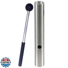 TUOREN Aluminum Wah Tube with Beater Mallet Wah Percussion Instru