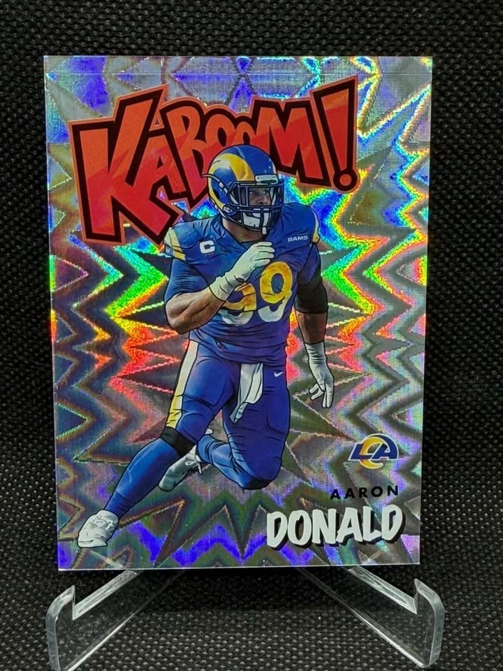 2021 Panini Absolute Football Aaron Donald Kaboom Case Hit #K11 Rams