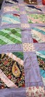 VTG Quilt Patchwork Squares Hand Made Hand Tied 66” x 77” — photo 4