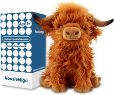 Highland Cow Stuffed Animal, Cute Highland Cow Plush Toy Stuffed Animals Cow
