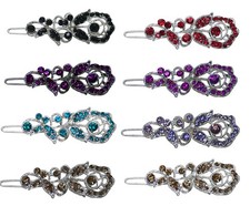 Set of 8 8 Count Snap Clip Barrettes Thin Hair Women Young Girls 2041-8