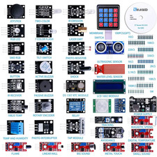 Upgraded 37-In-1 Sensor Modules Kit with Tutorial, Compatible with Arduino IDE