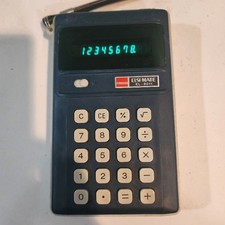 VINTAGE SHARP ELSI MATE EL-8011 CALCULATOR w CASE Batteries Tested Works Great