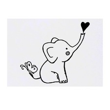 'Baby Elephant' Temporary Tattoos / Transfers TO00027253 