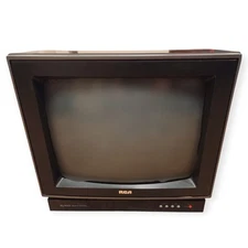 RCA XL-100 CRT Retro Wood Grain Gaming TV 13” Model EMR358WR No Remote AS IS 
