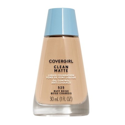 COVERGIRL Clean Matte Liquid Foundation, 525 Buff Beige